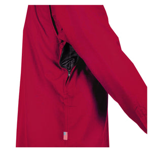 Protective Flannel Shirt - Red Maroon Solid with Pads