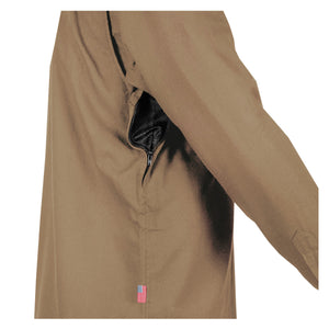 Protective Flannel Shirt - Camel Solid with Pads