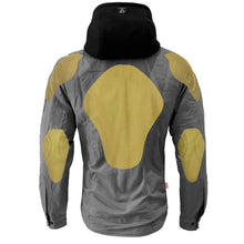 Protective Flannel Hoodie For Men - Grey Solid