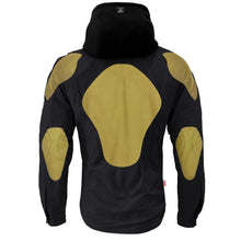 Protective Flannel Hoodie For Men - Black Solid