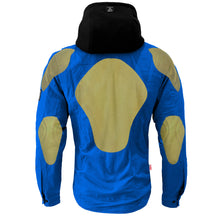 Protective Flannel Hoodie For Men - Blue Solid
