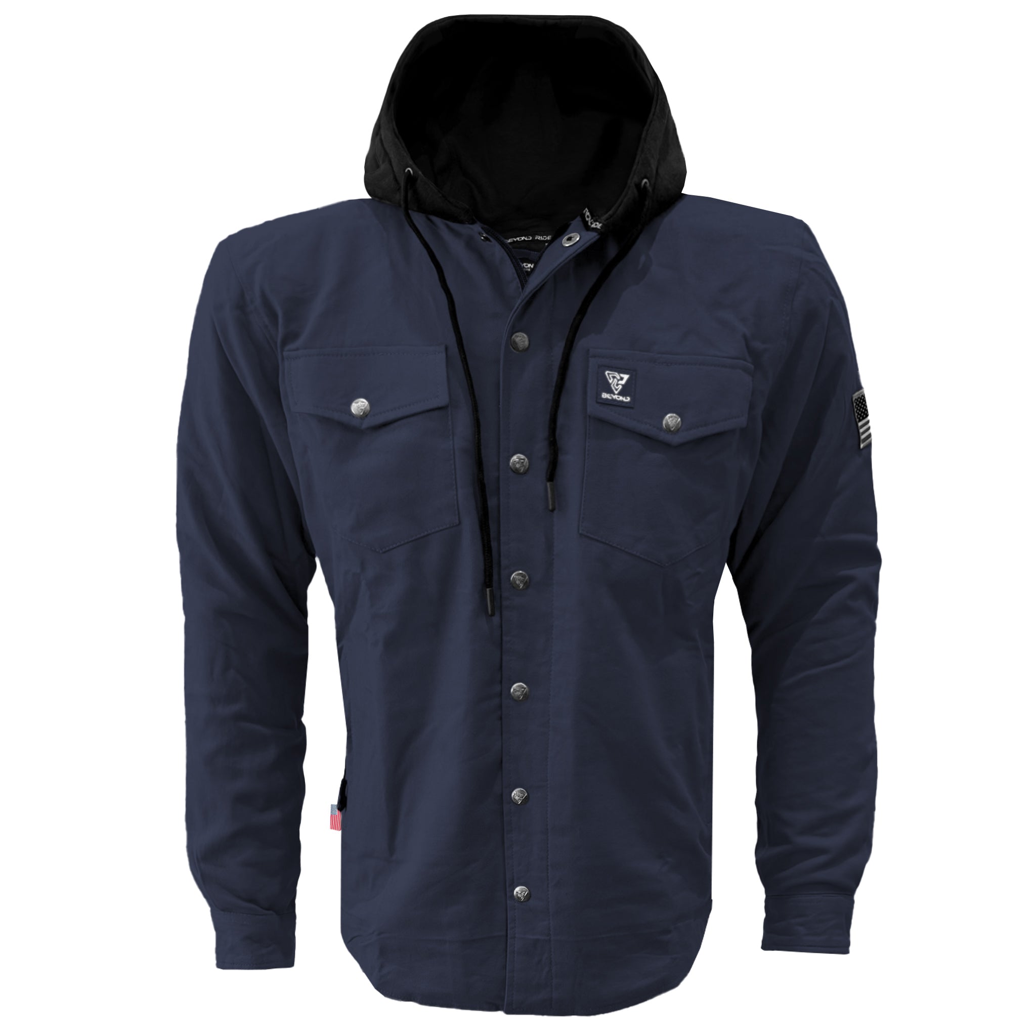 Protective Flannel Shirt - Black Solid – Beyond Riders