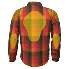 Protective Flannel Shirt - Orange Cruiser Checkered with Pads