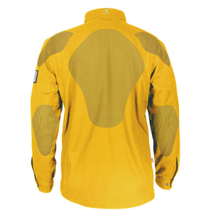 Protective Flannel Shirt - Yellow Solid with Pads