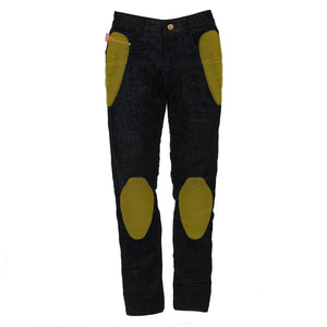 Relaxed Fit Protective Jeans - Black with Pads