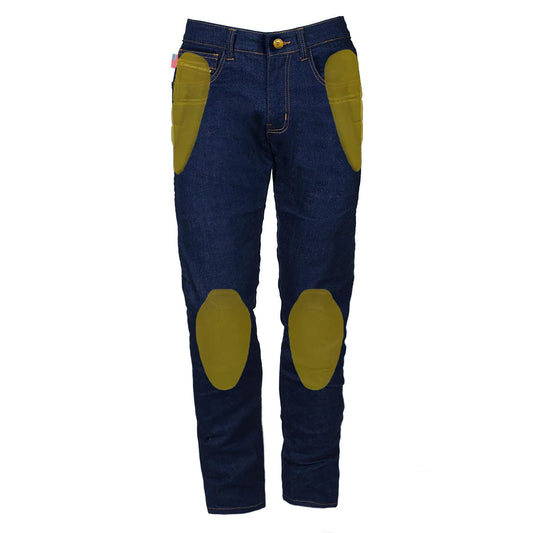 SALE Relaxed Fit Protective Jeans - Blue with Pads