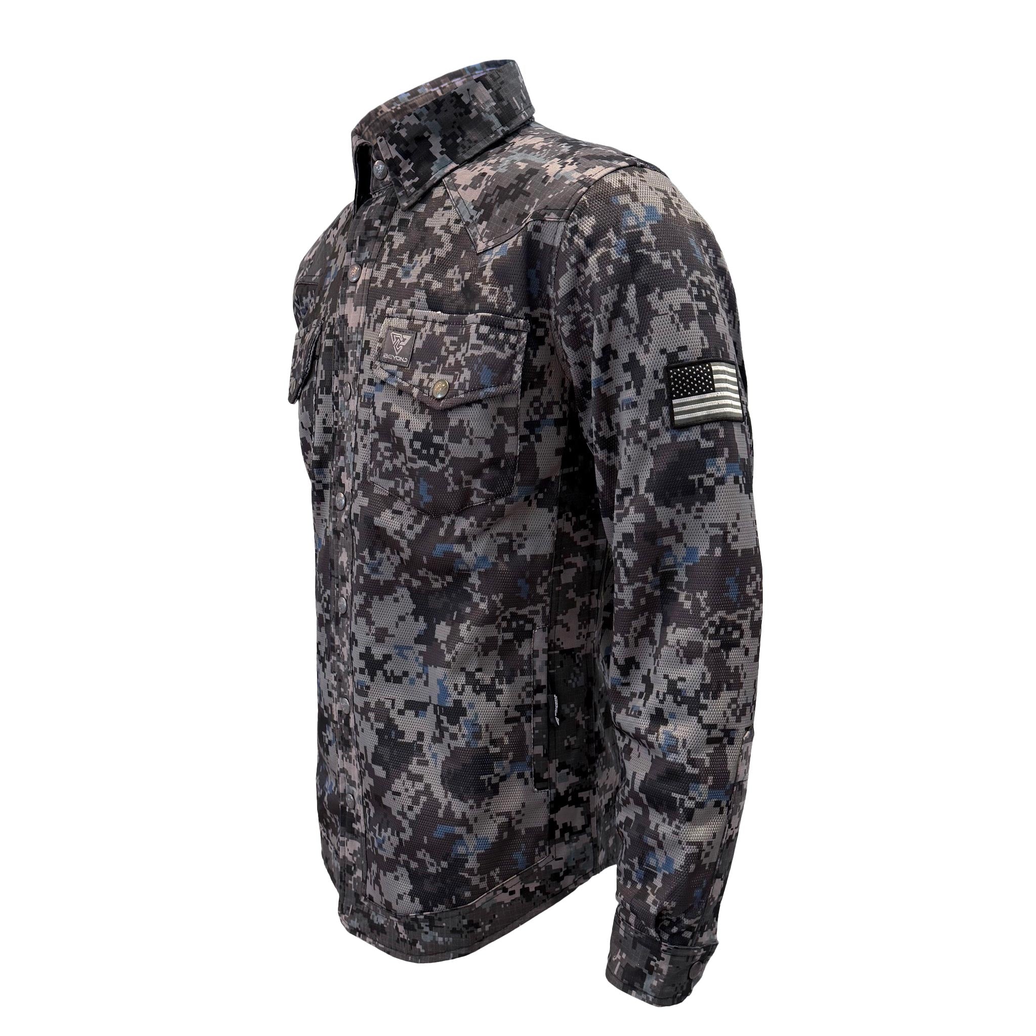 Summer Mesh Protective Camouflage Shirt "Devil Six" - with Pads