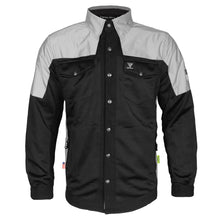 Summer Mesh Reflective Shirt "Alloy Eclipse" - Black and Silver