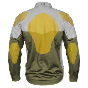 Summer Mesh Reflective Shirt Army Green Eclipse - with Pads