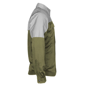 Summer Mesh Reflective Shirt Army Green Eclipse - with Pads