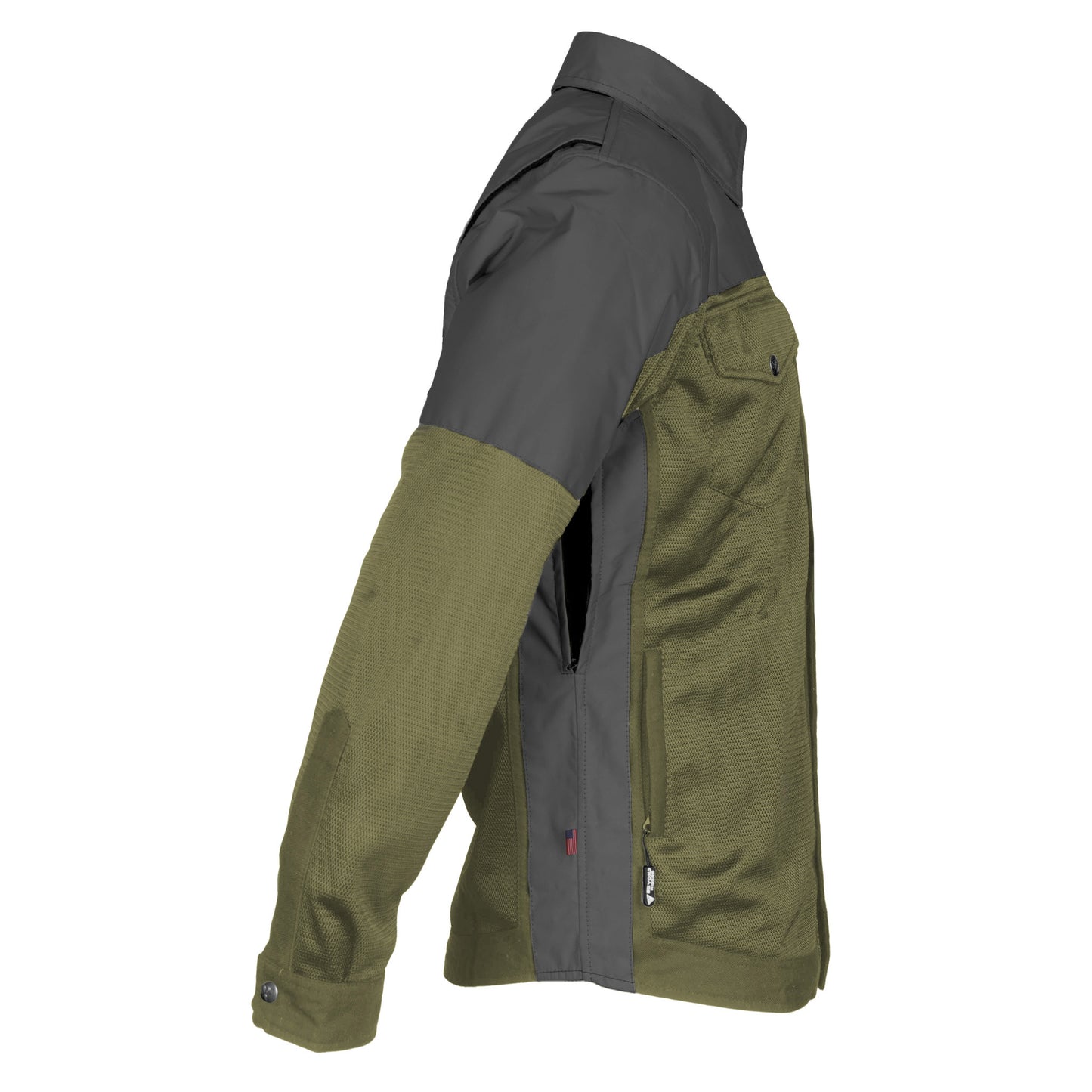 Summer Mesh Reflective Shirt Army Green Nebula - with Pads