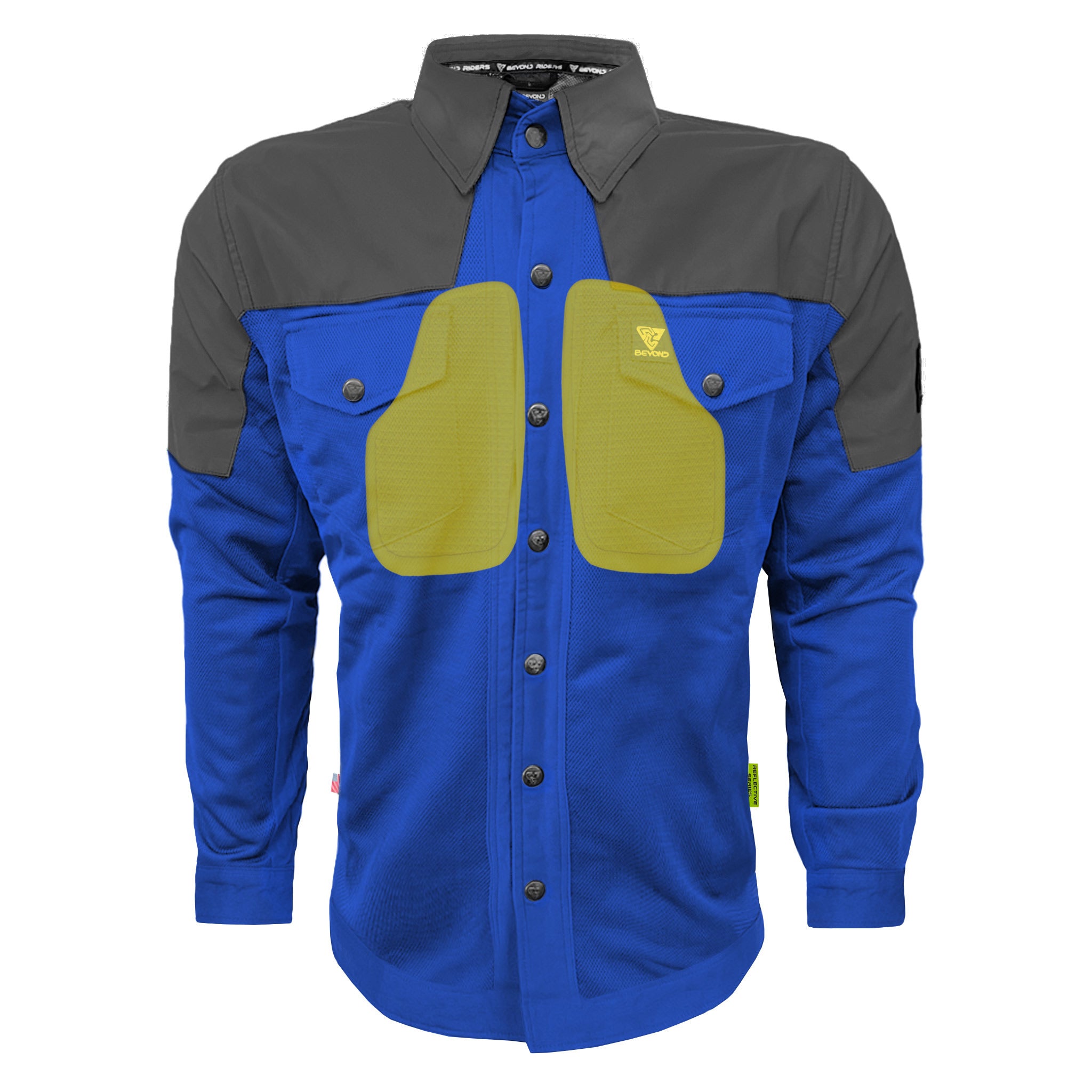 Summer Mesh Reflective Shirt Blue Nebula - with Pads