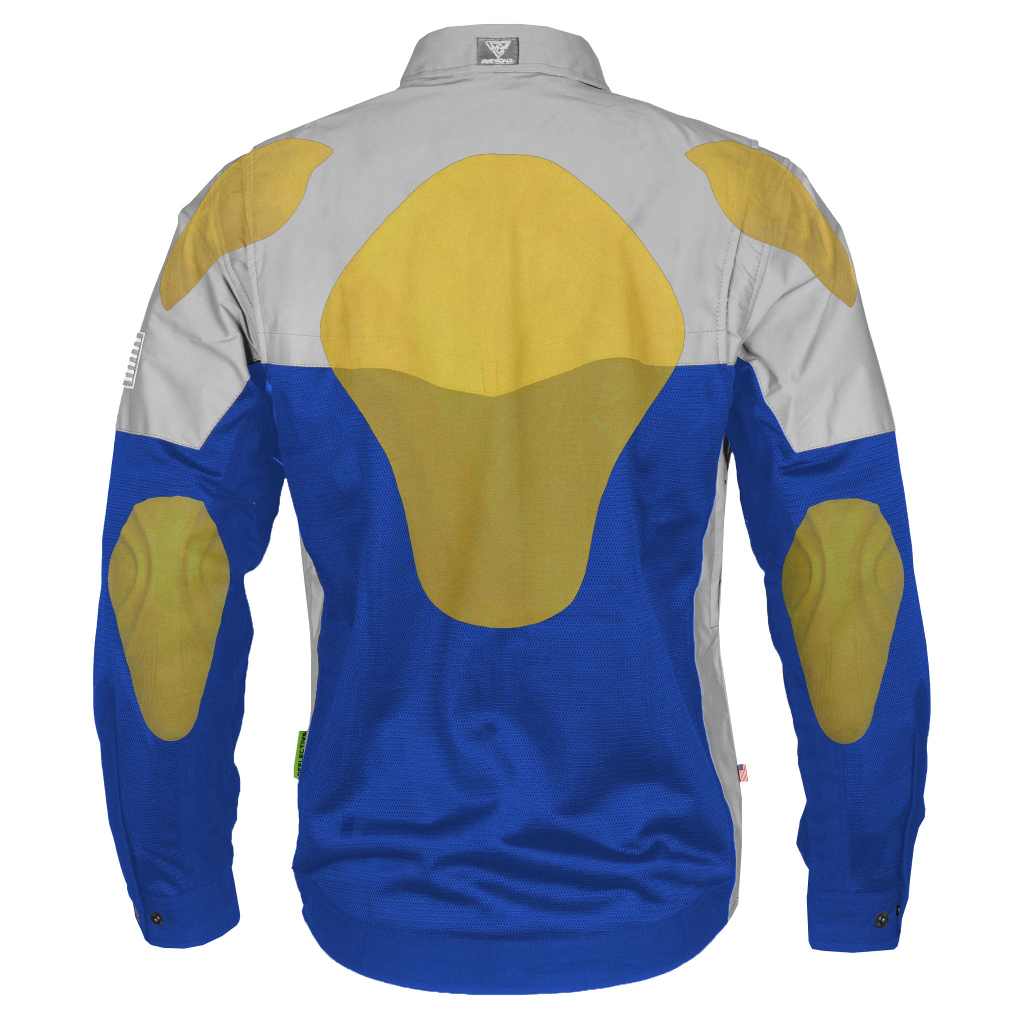 Summer Mesh Reflective Shirt Blue Eclipse - with Pads