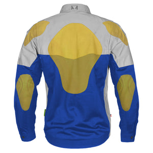 Summer Mesh Reflective Shirt Blue Eclipse - with Pads