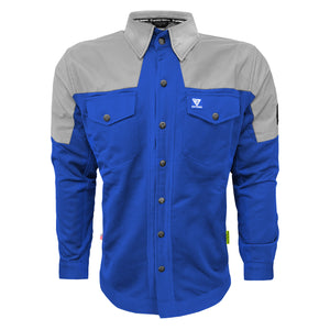 Summer Mesh Reflective Shirt Blue Eclipse - with Pads