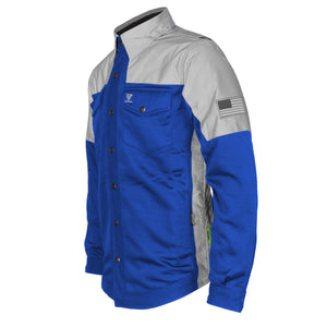 Summer Mesh Reflective Shirt Blue Eclipse - with Pads