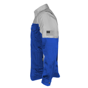 Summer Mesh Reflective Shirt Blue Eclipse - with Pads