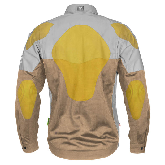 SALE Summer Mesh Reflective Shirt Camel Eclipse - with Pads