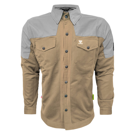 SALE Summer Mesh Reflective Shirt Camel Eclipse - with Pads