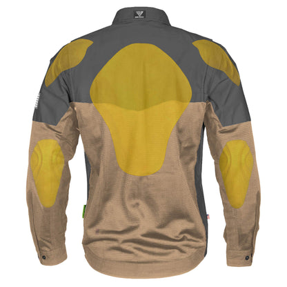 Summer Mesh Reflective Shirt Camel Nebula - with Pads