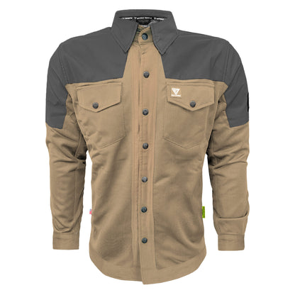 Summer Mesh Reflective Shirt Camel Nebula - with Pads