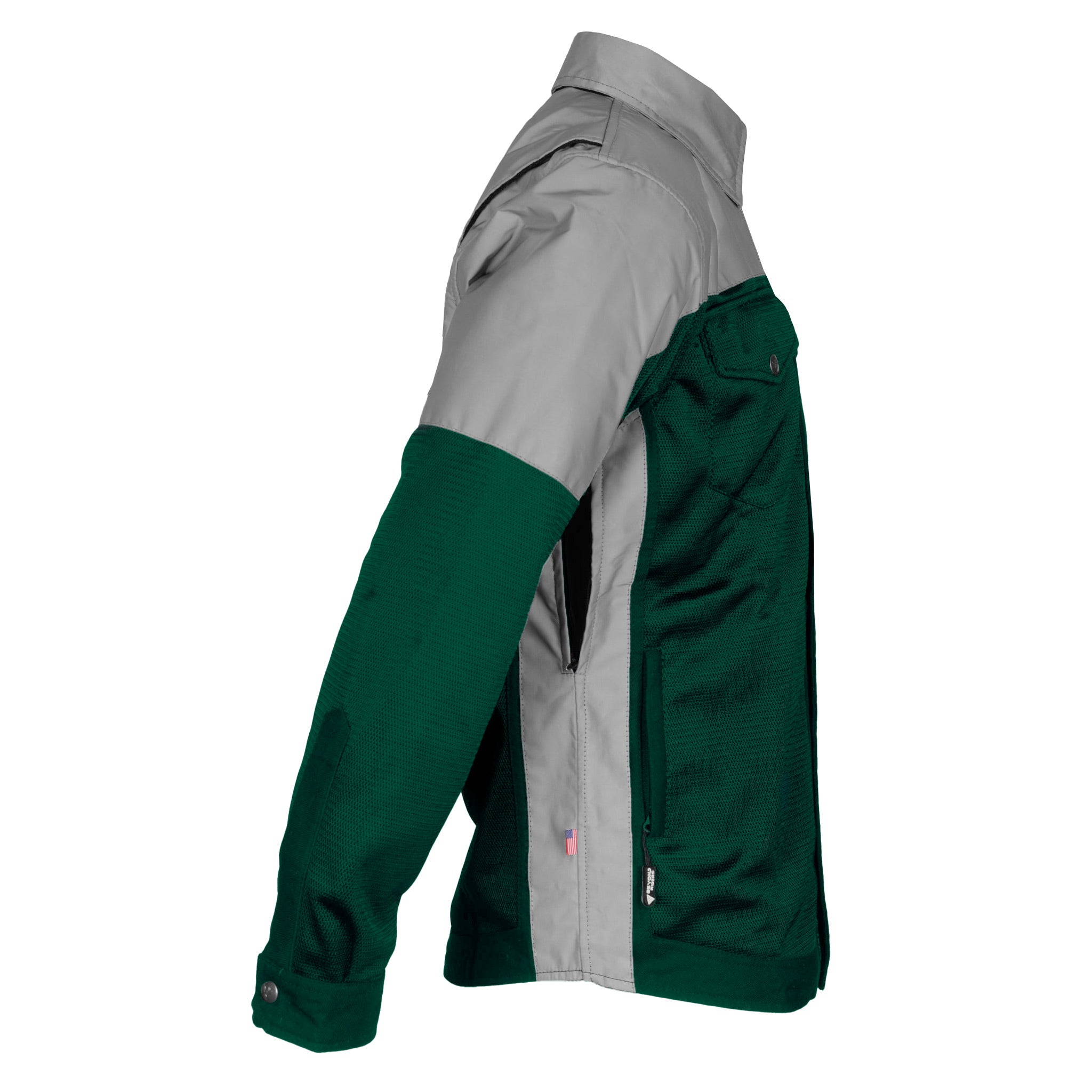 Summer Mesh Reflective Shirt Dark Green Eclipse - with Pads