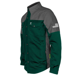 Summer Mesh Reflective Shirt Dark Green Nebula - with Pads