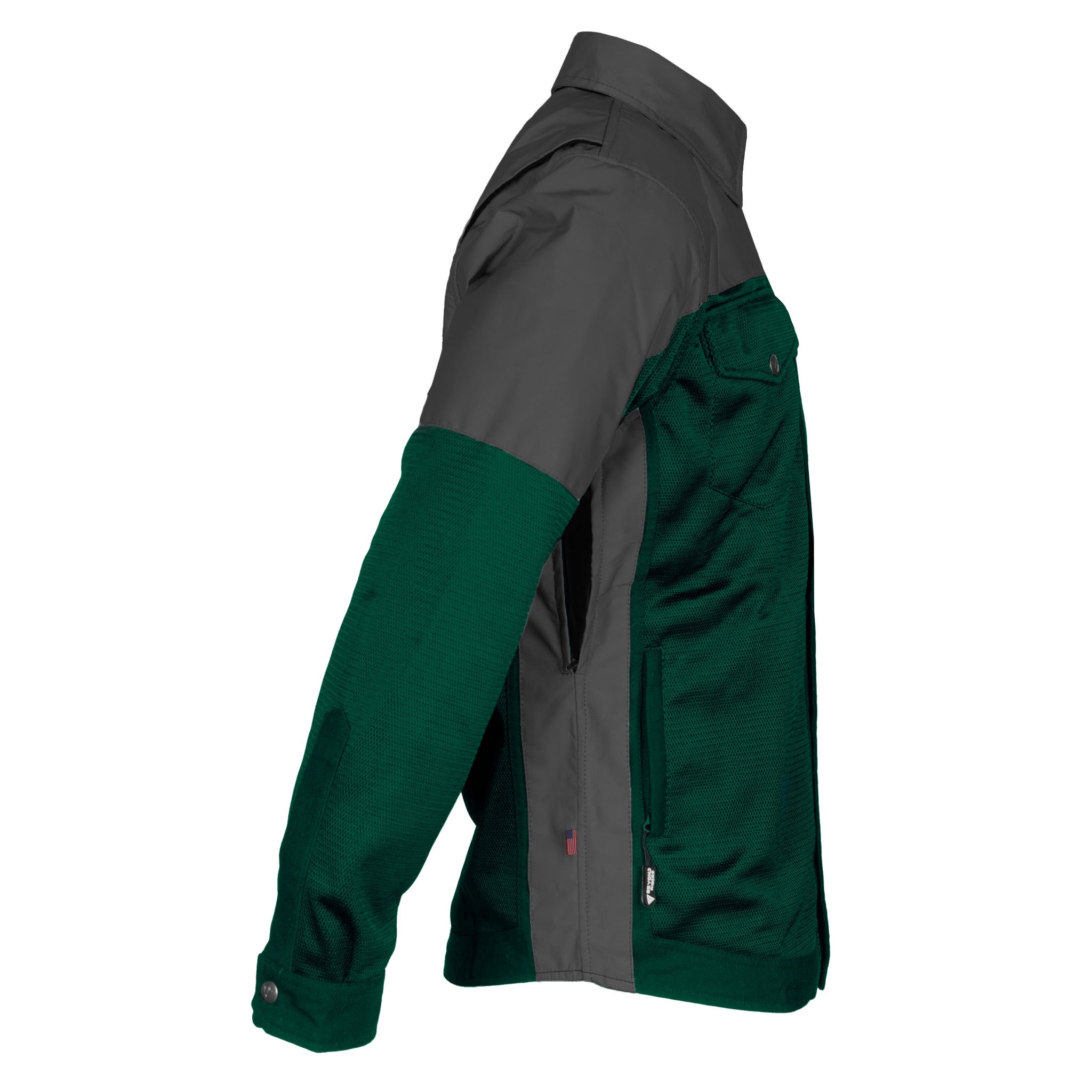 Summer Mesh Reflective Shirt Dark Green Nebula - with Pads