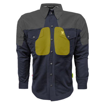 Summer Mesh Reflective Shirt Navy Blue Nebula - with Pads