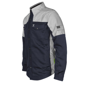 Summer Mesh Reflective Shirt Navy Blue Eclipse - with Pads