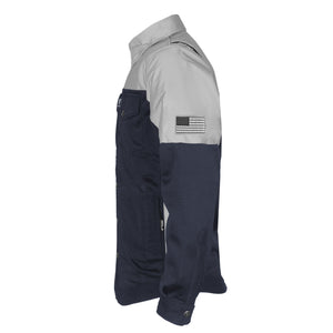 Summer Mesh Reflective Shirt Navy Blue Eclipse - with Pads