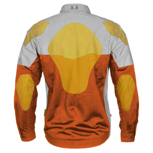 Summer Mesh Reflective Shirt Orange Eclipse - with Pads