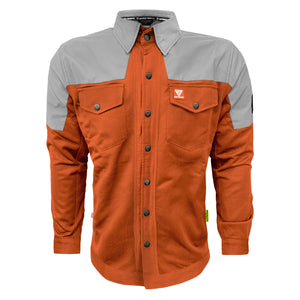Summer Mesh Reflective Shirt Orange Eclipse - with Pads