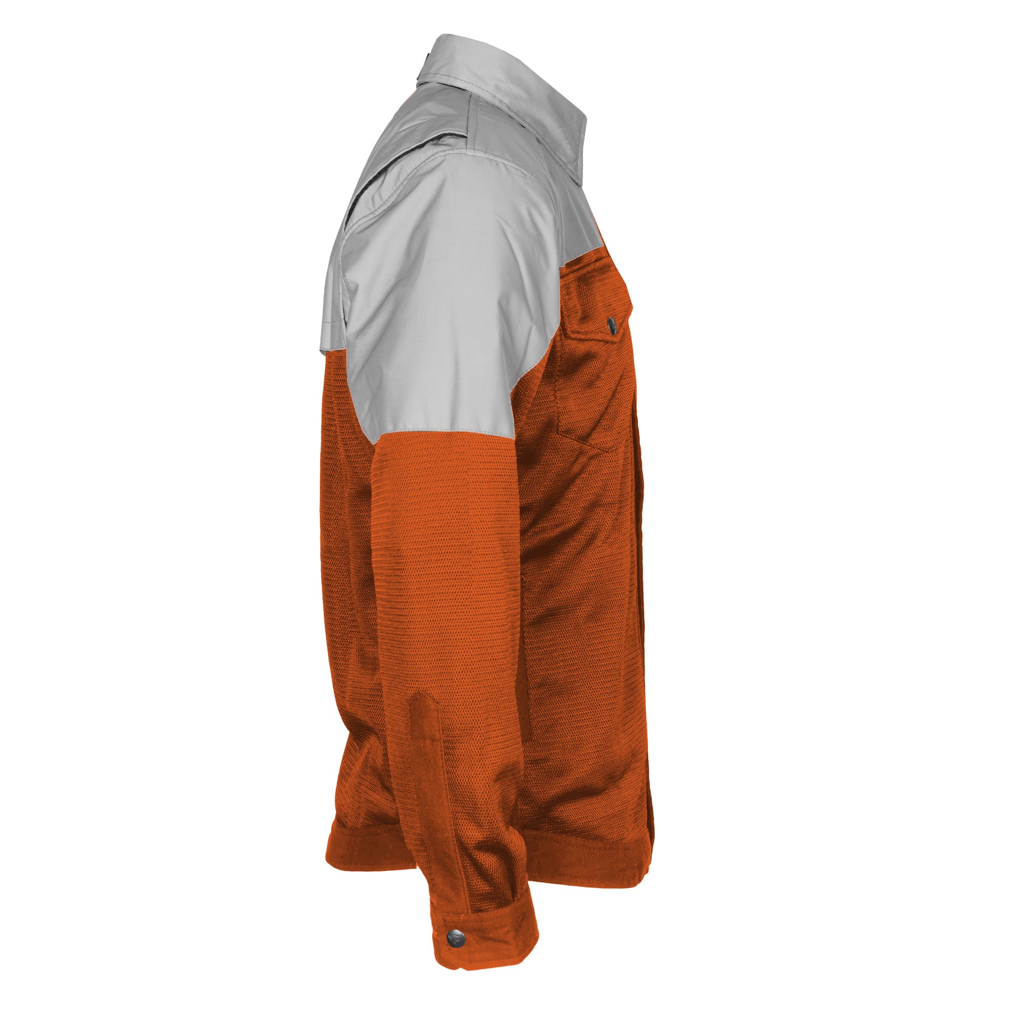 Summer Mesh Reflective Shirt Orange Eclipse - with Pads