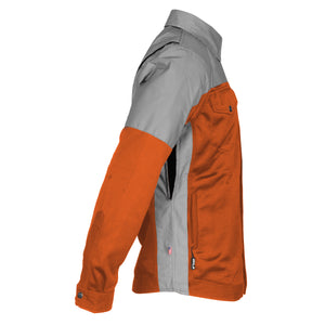 Summer Mesh Reflective Shirt Orange Eclipse - with Pads