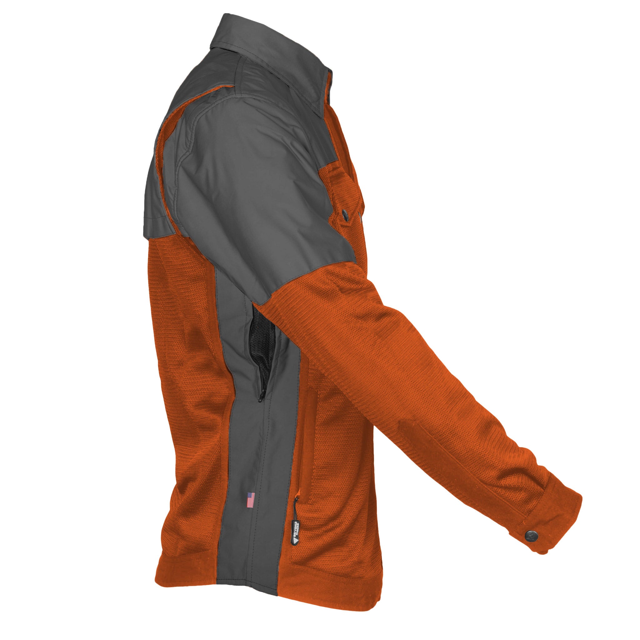 Summer Mesh Reflective Shirt Orange Nebula - with Pads – Beyond Riders