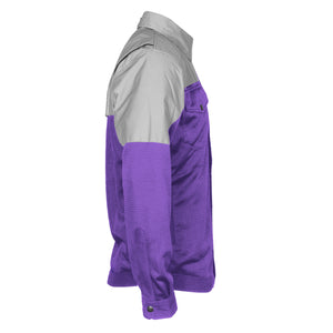 Summer Mesh Reflective Shirt Purple Eclipse - with Pads