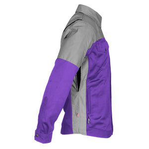 Summer Mesh Reflective Shirt Purple Eclipse - with Pads