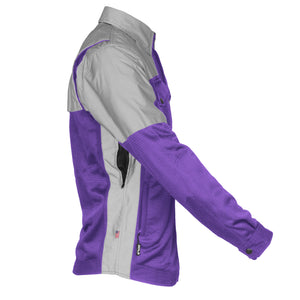 Summer Mesh Reflective Shirt Purple Eclipse - with Pads