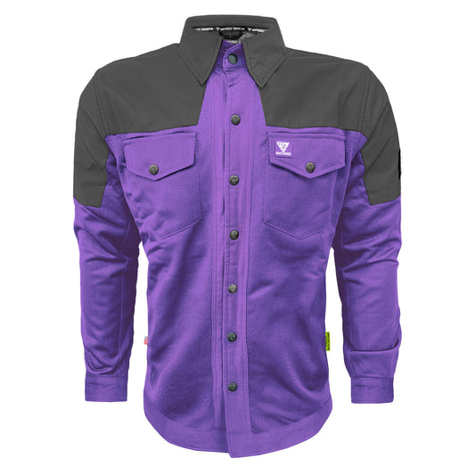 Summer Mesh Reflective Shirt Purple Nebula - with Pads