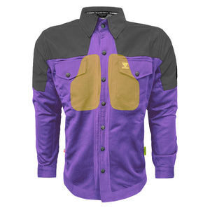 Summer Mesh Reflective Shirt Purple Nebula - with Pads