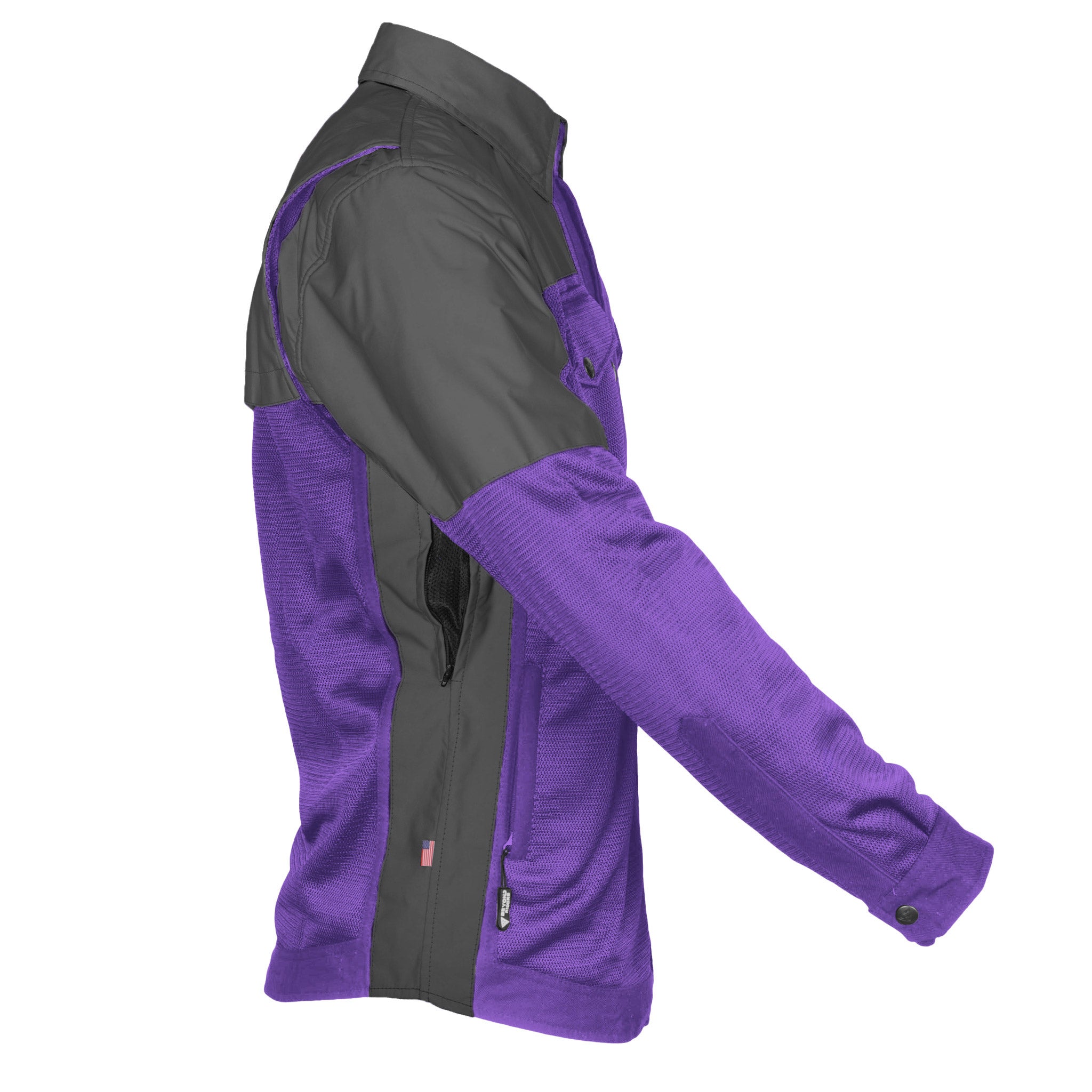 Summer Mesh Reflective Shirt Purple Nebula - with Pads – Beyond Riders