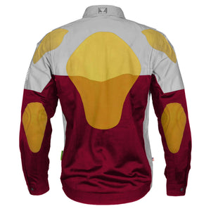 Summer Mesh Reflective Shirt Red Maroon Eclipse - with Pads