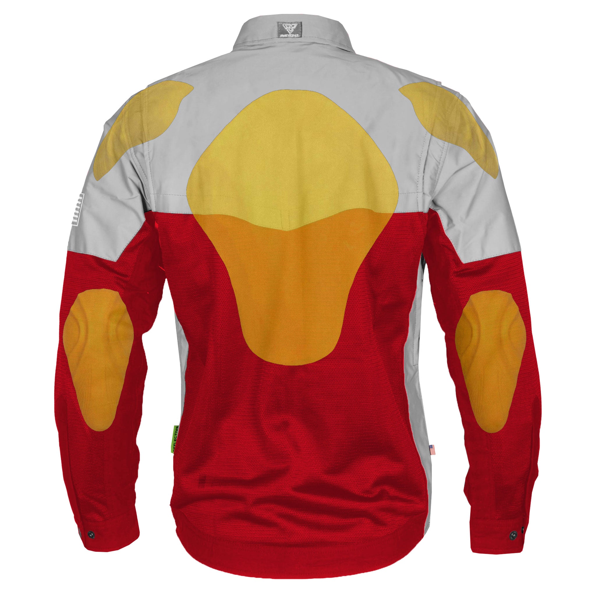 Summer Mesh Reflective Shirt Red Eclipse - with Pads