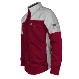 Summer Mesh Reflective Shirt Red Maroon Eclipse - with Pads