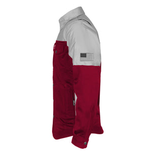 Summer Mesh Reflective Shirt Red Maroon Eclipse - with Pads