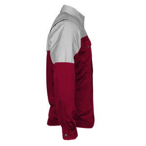 Summer Mesh Reflective Shirt Red Maroon Eclipse - with Pads