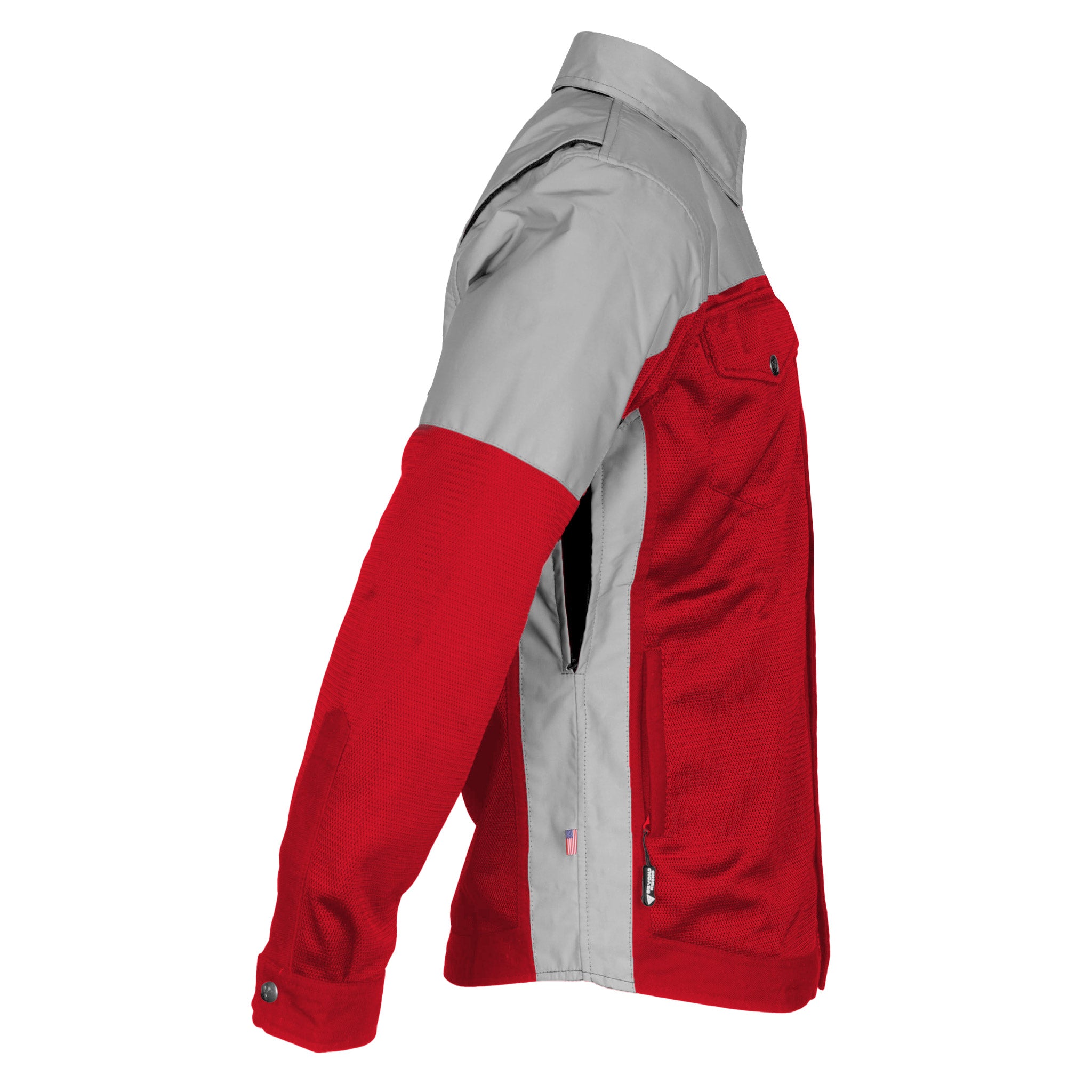 Summer Mesh Reflective Shirt Red Eclipse - with Pads