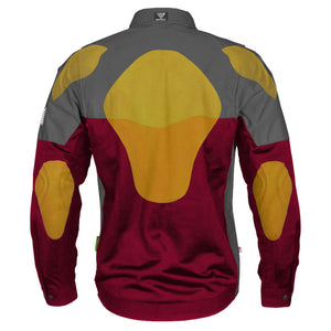 Summer Mesh Reflective Shirt Red Maroon Nebula - with Pads