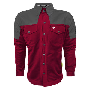 Summer Mesh Reflective Shirt Red Maroon Nebula - with Pads